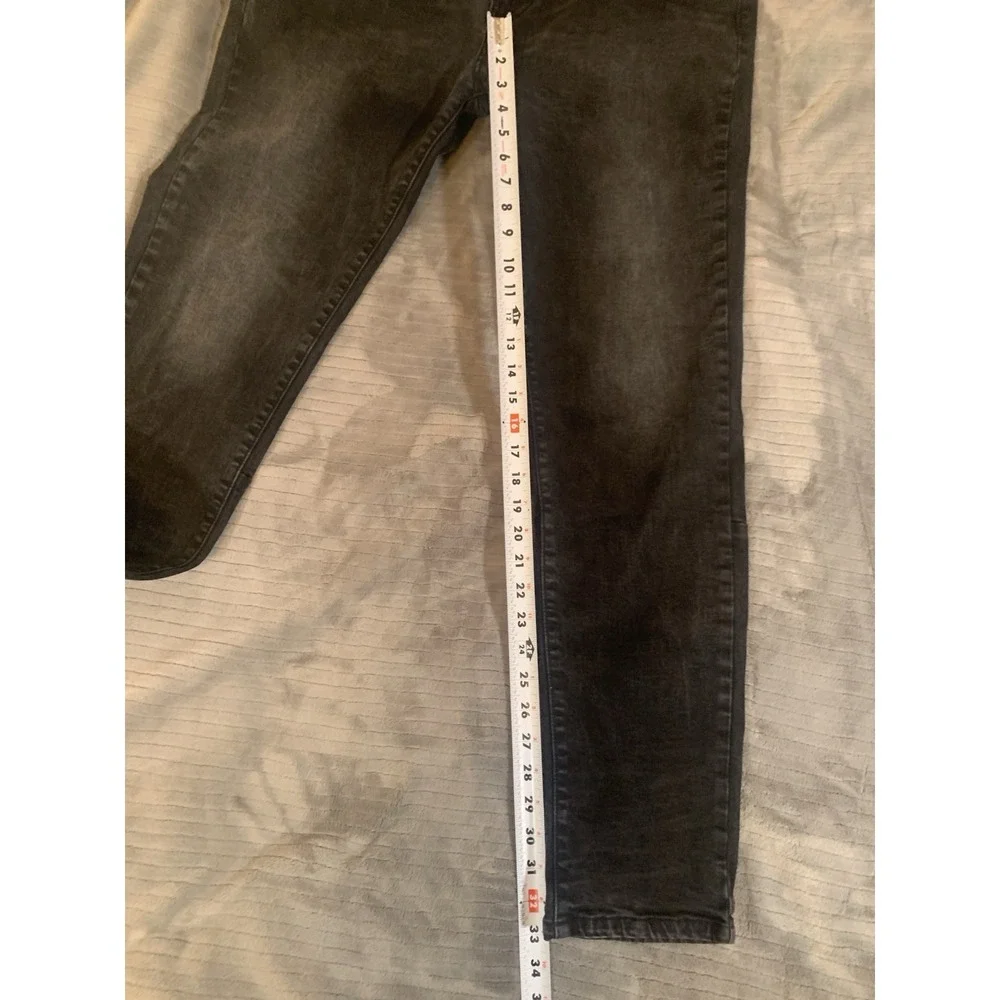 Hyper Denim Men's 38x33 Black  Biker Stretch‎ Denim Jeans Slimming